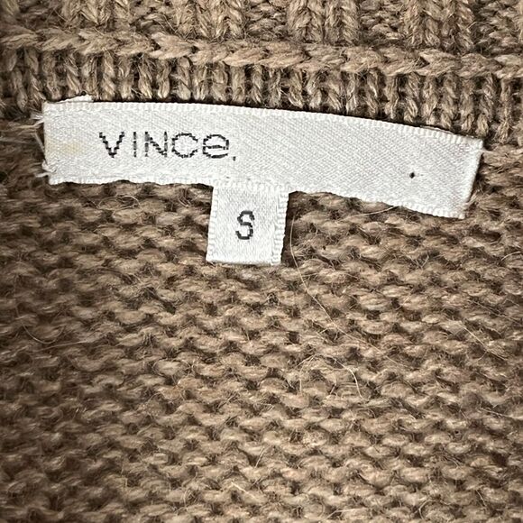 Vince Cardigan Sweater Alpaca Wool Cashmere Small Shawl Collar Luxury Y2k Long - Picture 3 of 8